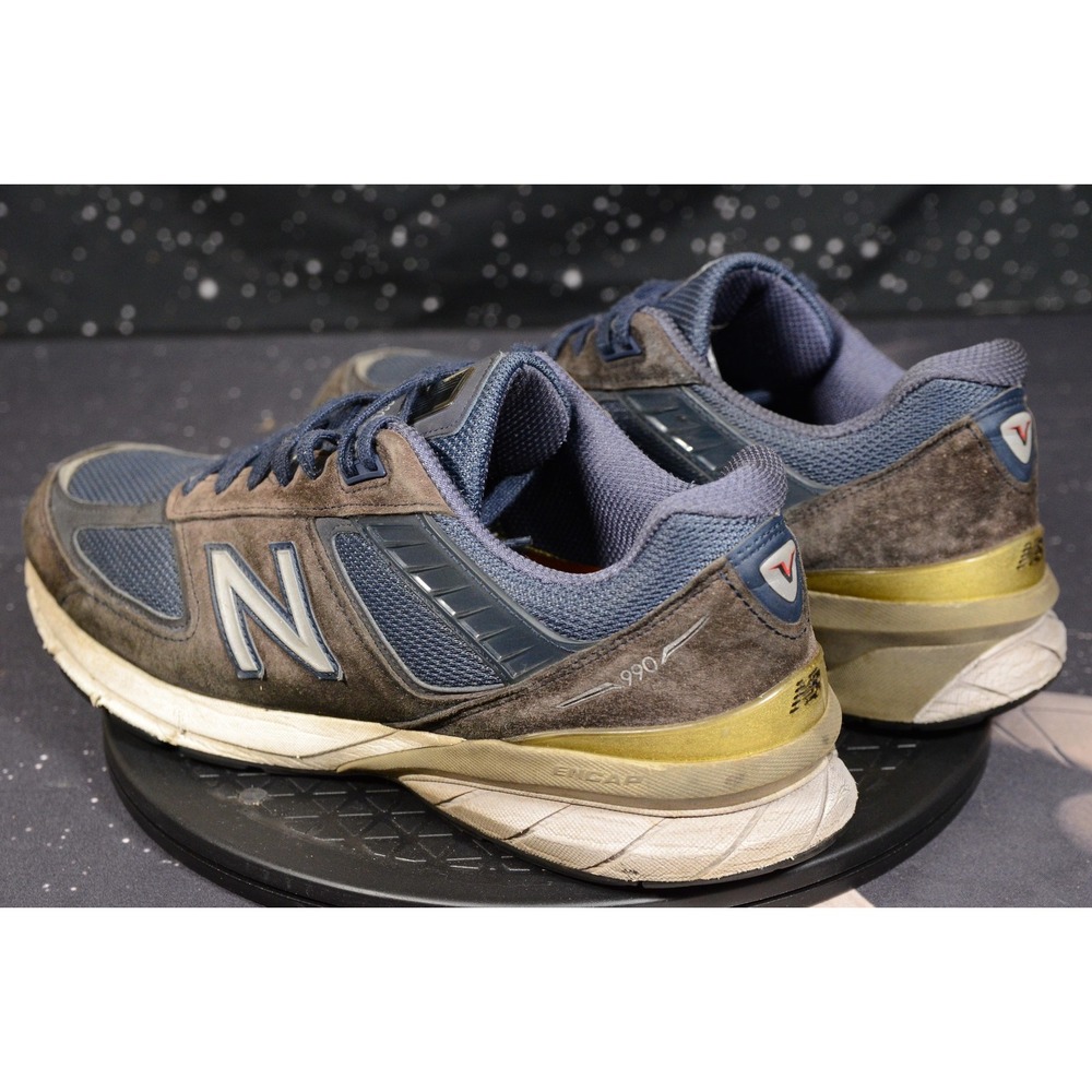 New‎ Balance 990v5 Shoes Mens Size 11.5 Blue Made In USA Running Suede M990NV5 - Picture 5 of 11